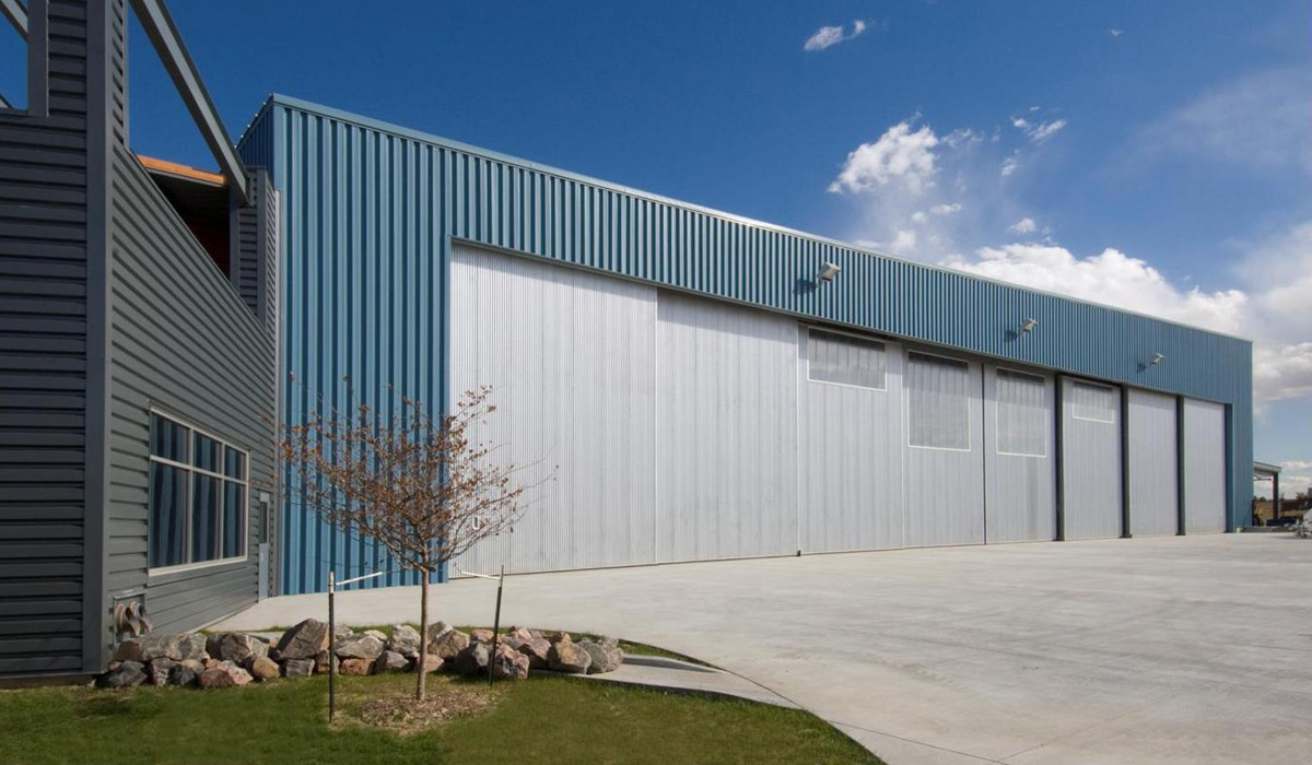 Motorised Hangar Doors.